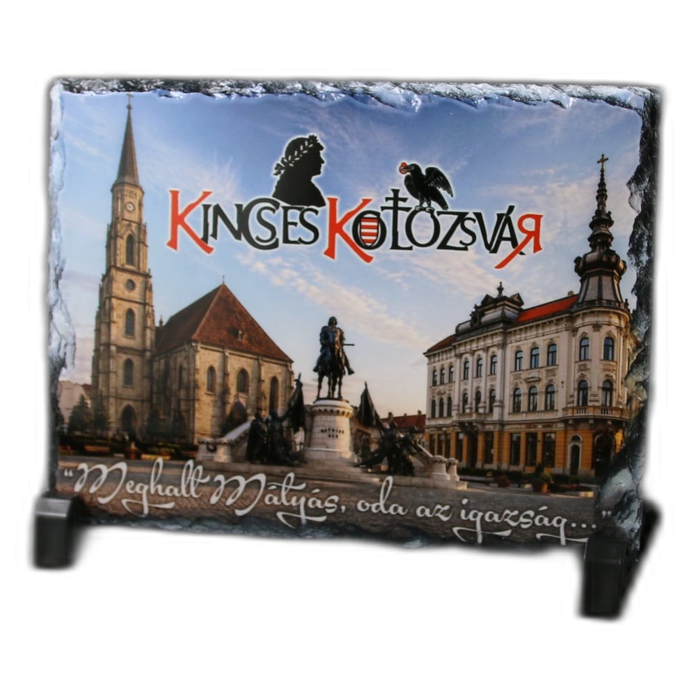 Placa ardezie "Kincses Kolozsvar" 19 x 14 cm Placa ardezie "Kincses Kolozsvar" 19 x 14 cm