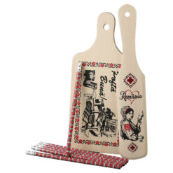 Set ustensile bucatarie cu creioane "Romania - Pofta buna"