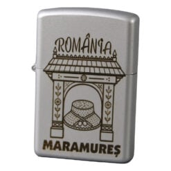 Bricheta metalica gravata "Maramures" 3.5 x 5.5 cm