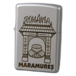 Bricheta metalica gravata "Maramures" 3.5 x 5.5 cm