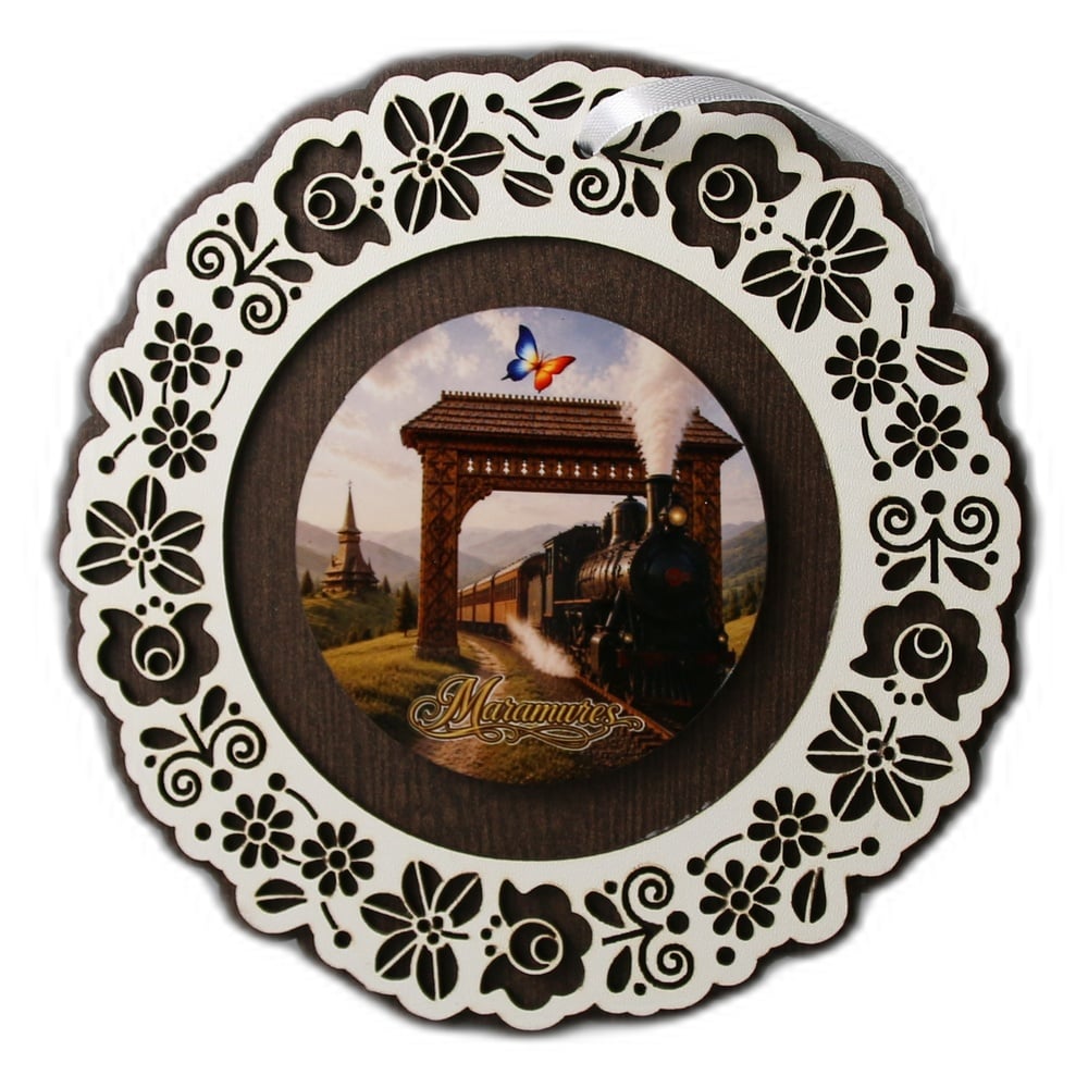 Decoratiune de perete din lemn 18.5 cm "Maramures" Decoratiune de perete din lemn 18.5 cm "Maramures"