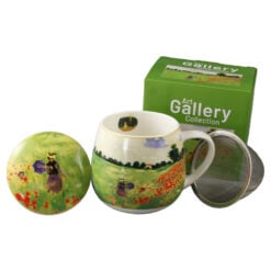 Cana portelan cu infuzor si capac 430 ml "Poppy Field" de Claude Monet