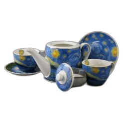 Set ceainic cu infuzor si 2 cesti cu farfurioare