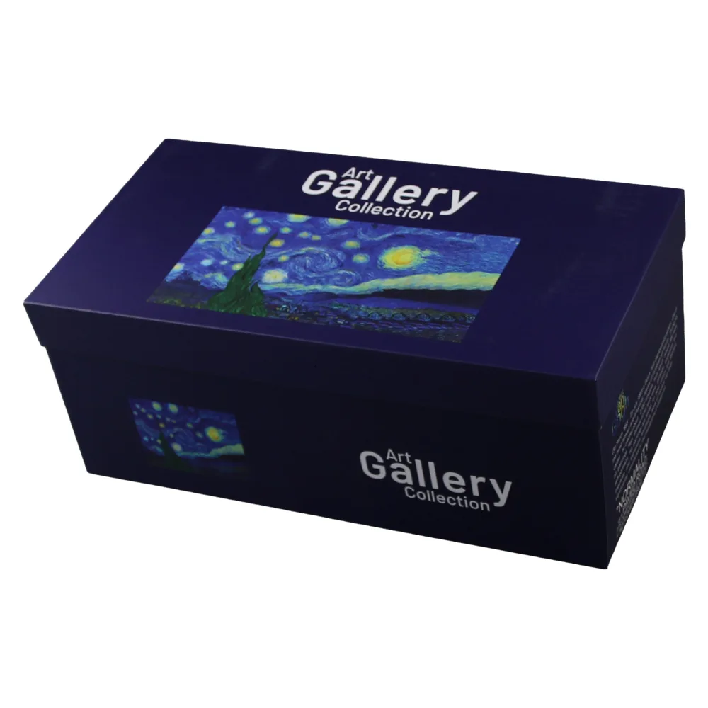 Set ceainic cu infuzor si 2 cesti cu farfurioare "Starry Night" de V. van Gogh. 270 / 900 ml