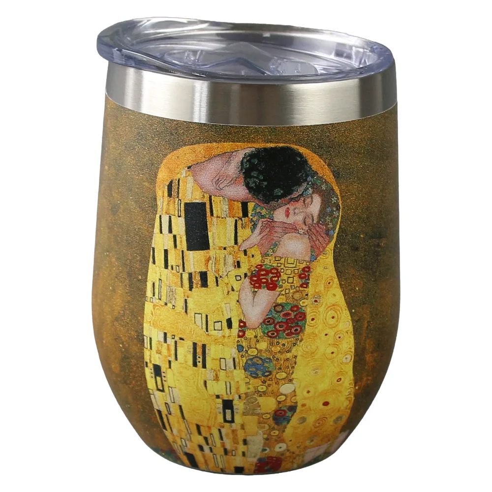 Cana termos 330 ml "The Kiss" de Gustav Klimt Cana termos 330 ml "The Kiss" de Gustav Klimt
