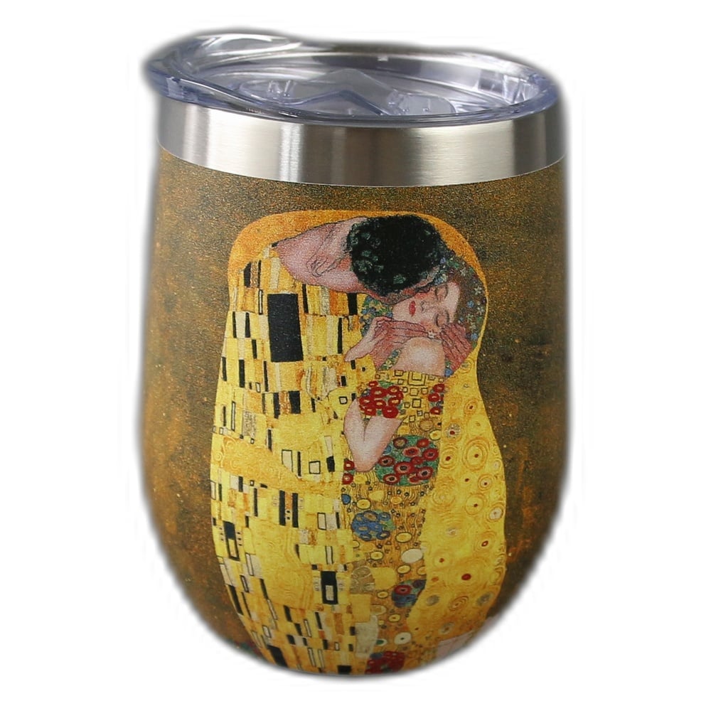 Cana termos 330 ml "The Kiss" de Gustav Klimt Cana termos 330 ml "The Kiss" de Gustav Klimt