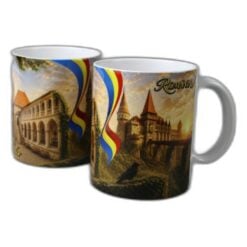 Cana ceramica "Castelul Corvinilor" 330 ml