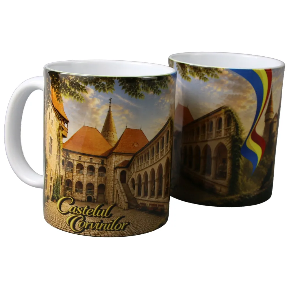 Cana din ceramica Castelul Corvinilor 330 ml Cana din ceramica Castelul Corvinilor 330 ml