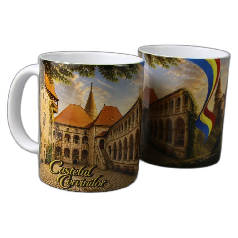 Cana ceramica "Castelul Corvinilor" 330 ml Cana ceramica "Castelul Corvinilor" 330 ml