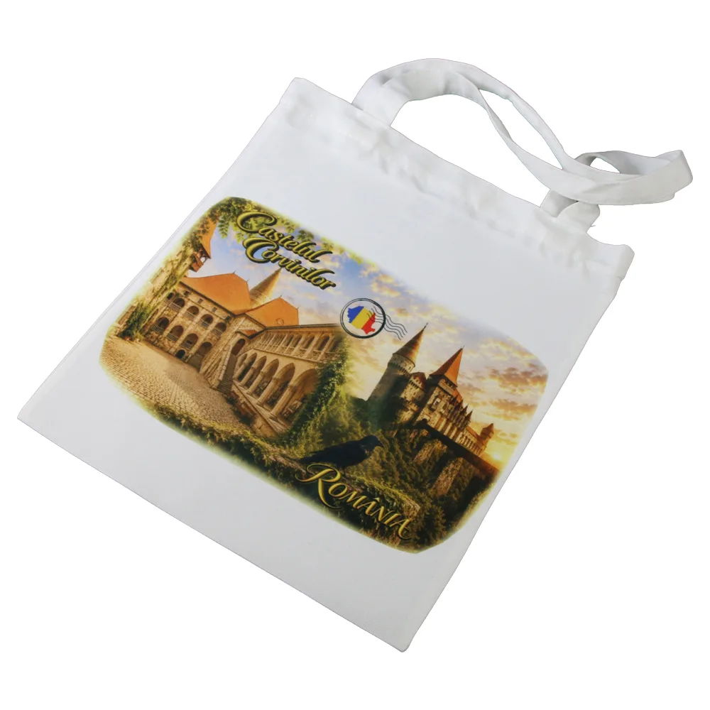 Sacosa textila Castelul Corvinilor 30 x 35 cm Sacosa textila Castelul Corvinilor 30 x 35 cm