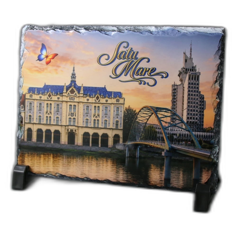 Placa ardezie "Satu-Mare" 19 x 14 cm Placa ardezie "Satu-Mare" 19 x 14 cm