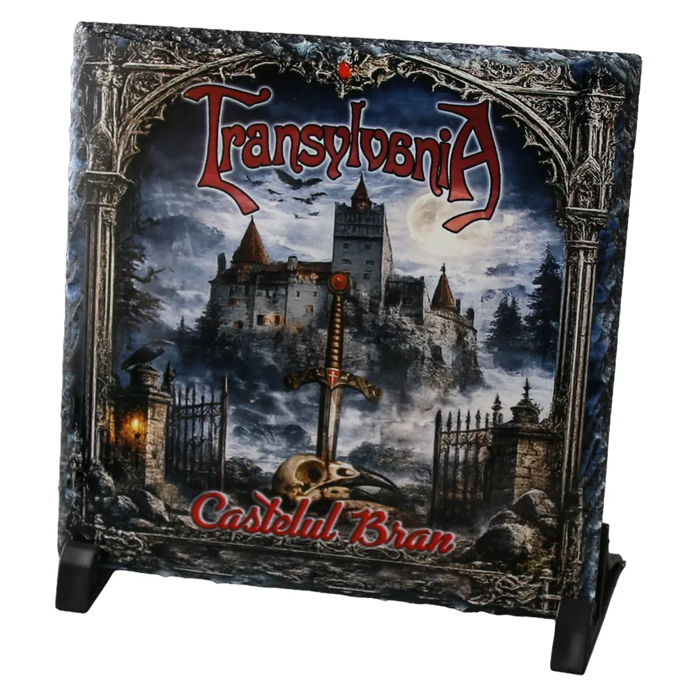 Placa din ardezie Castelul Bran 19 x 19 cm