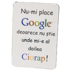 Magnet de frigider din plastic "Nu-mi place..." 5.5 x 8 cm