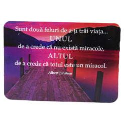Magnet de frigider din plastic "Sunt doua feluri..." 8 x 5.5 cm