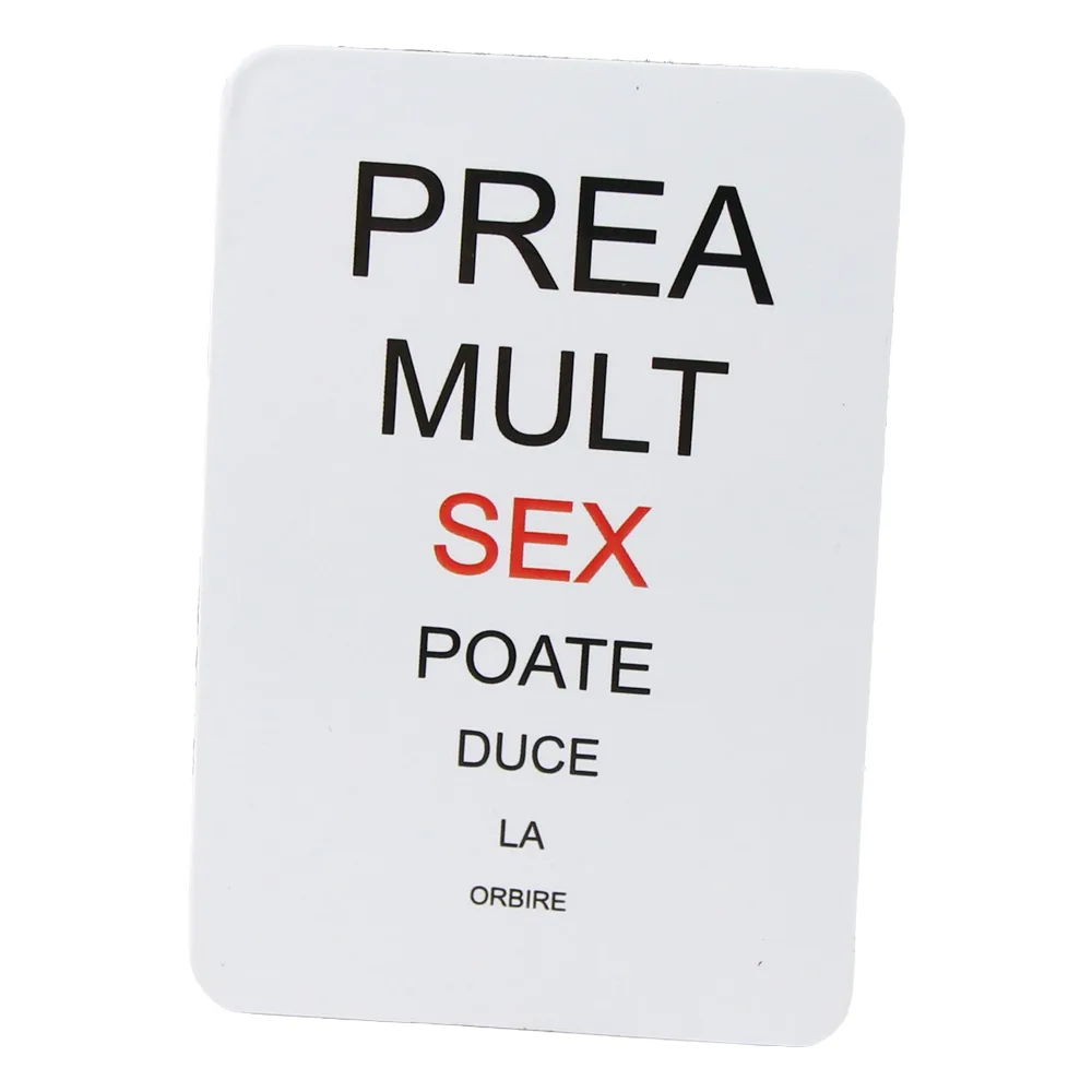 Magnet de frigider din plastic "Prea mult..." 5.5 x 8 cm Magnet de frigider din plastic "Prea mult..." 5.5 x 8 cm