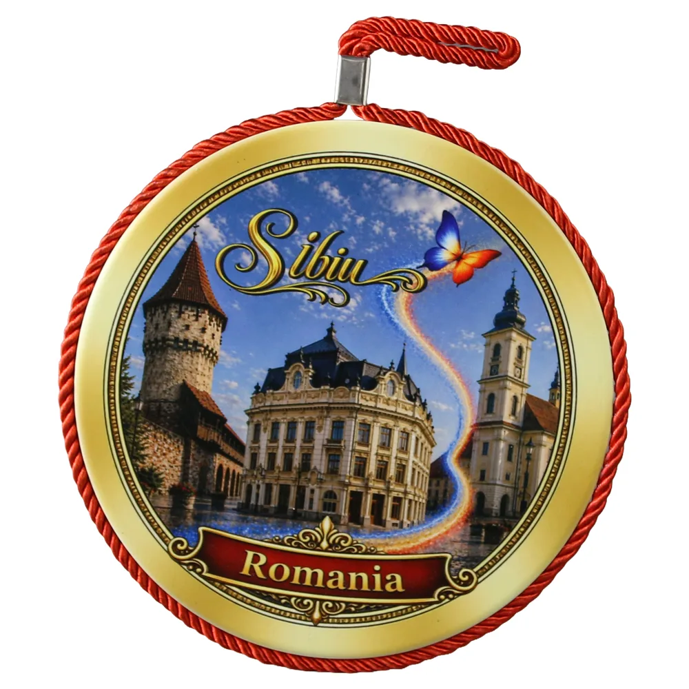 Decor de perete din ceramica Sibiu 17 cm Decor de perete din ceramica Sibiu 17 cm