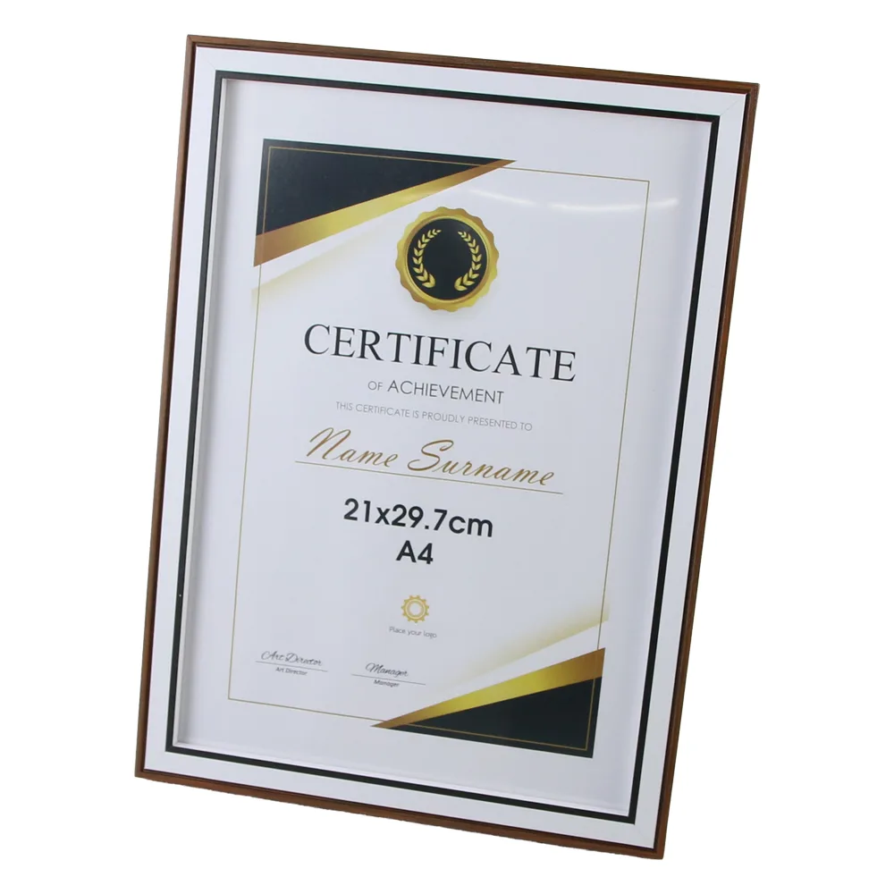 Rama pentru diplome din plastic A4 21 x 29.7 cm