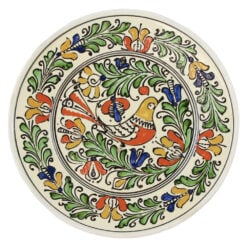 Farfurie decorativa din ceramica de Corund cu motive traditionale 24 cm