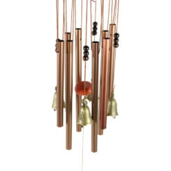 Clopotel de vant cu tuburi si clopotei metalice 60 cm