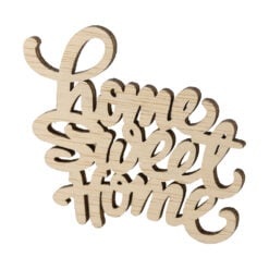 Decoratiune din lemn cu mesaje diferite in limba engleza 17-8 cm