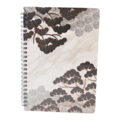Agenda nedatata cu spirala si pagini liniate Funze aurii 18.5 x 25 cm