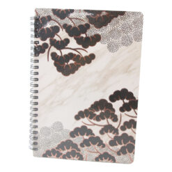 Agenda nedatata cu spirala si pagini liniate Funze aurii 15 x 21 cm