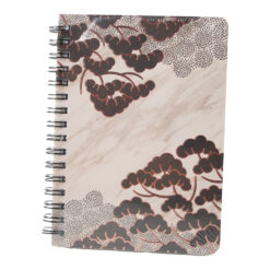 Agenda nedatata cu spirala si pagini liniate Funze aurii 11 x 14.5 cm