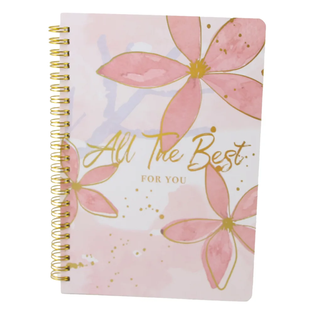 Agenda nedatata cu spirala si pagini liniate Record moments 15 x 21 cm