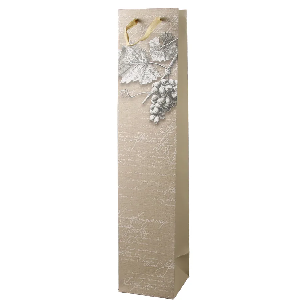 Punga cadou pentru bauturi din hartie 8 x 38 cm