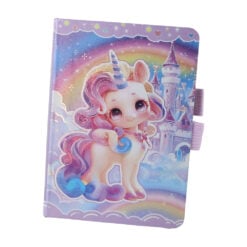 Agenda nedatata cu pagini liniate Unicorn 10.5 x 14.5 cm