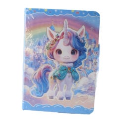Agenda nedatata cu pagini liniate Unicorn 10.5 x 14.5 cm