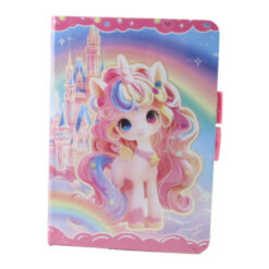 Agenda nedatata cu pagini liniate Unicorn 10.5 x 14.5 cm