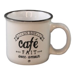 Cana din ceramica Un bon Cafe 190 ml