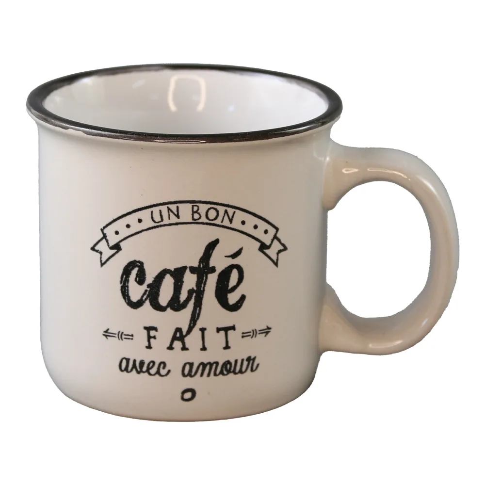 Cana din ceramica Un bon Cafe 190 ml