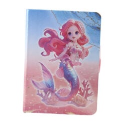 Agenda nedatata cu pagini liniate Mermaid 10.5 x 14.5 cm