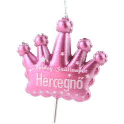 Lumanare coroana pentru tort "Boldog Szulinapot Hercegno!" 5 x 10 cm