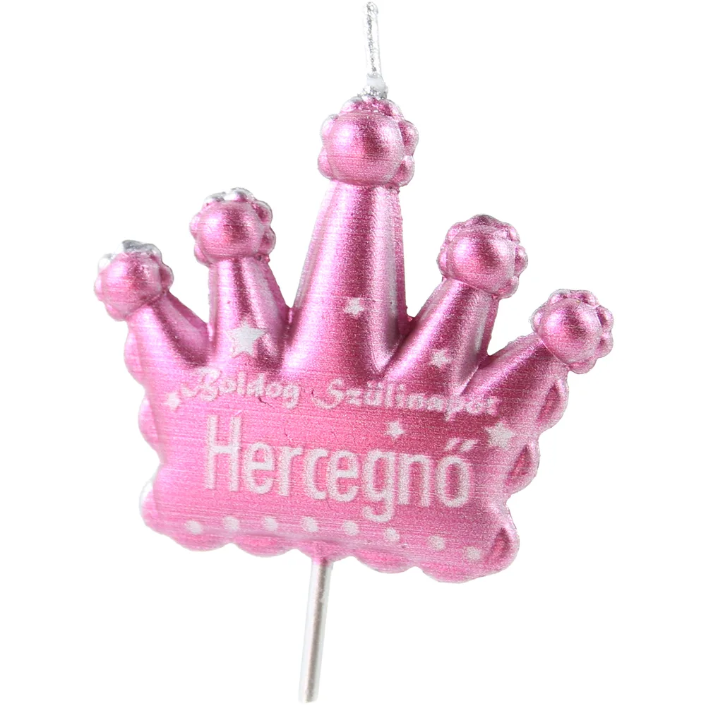 Lumanare coroana pentru tort "Boldog Szulinapot Hercegno!" 5 x 10 cm Lumanare coroana pentru tort "Boldog Szulinapot Hercegno!" 5 x 10 cm