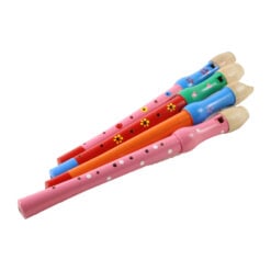 Fluier colorat din lemn 32 cm