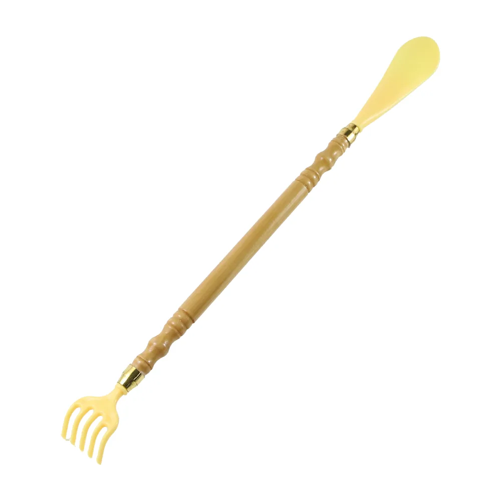 Incaltator si scarpinator pentru spate 2 in 1 din lemn si plastic