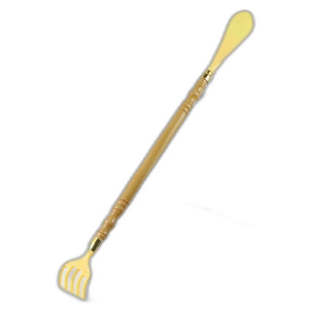 Incaltator si scarpinator pentru spate 2 in 1 din lemn si plastic