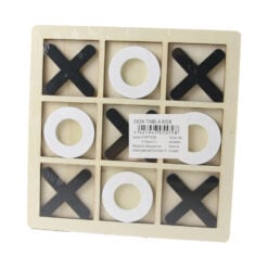 Joc din lemn Tic-Tac Toe 14.5 x 14.5 cm