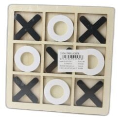 Joc din lemn Tic-Tac Toe 14.5 x 14.5 cm