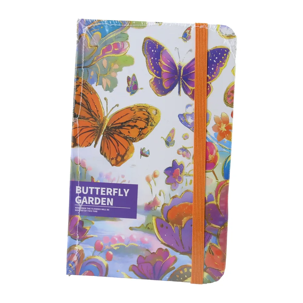 pagini liniate Butterfly garden 8.5 x 14 cm