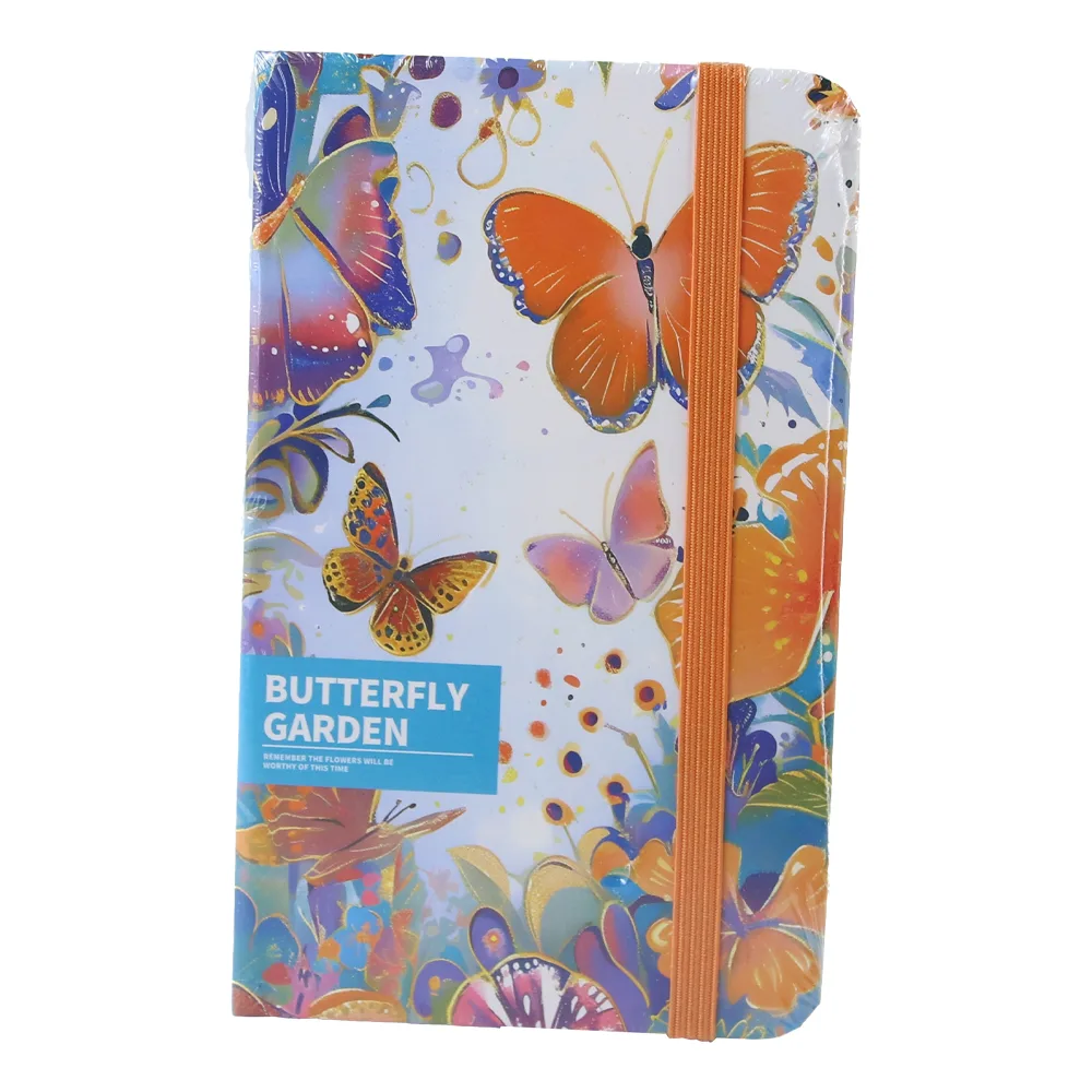 pagini liniate Butterfly garden 8.5 x 14 cm