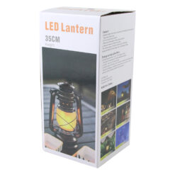 Felinar plastic cu lumanare LED solara 25 cm