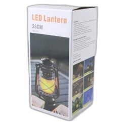 Felinar plastic cu lumanare LED solara 25 cm