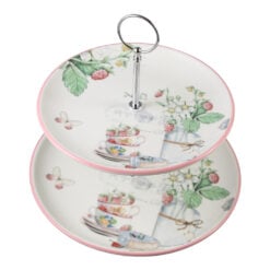 Platou etajat din ceramica cu 2 nivele 26/21 cm