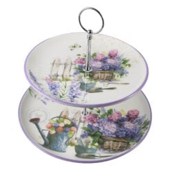 Platou etajat din ceramica cu 2 nivele 26/21 cm