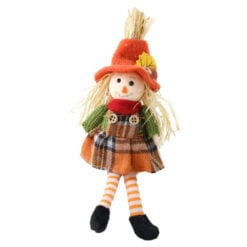Figurina decorativa Sperietoare din textil cu picioare mobile 8 x 22 cm