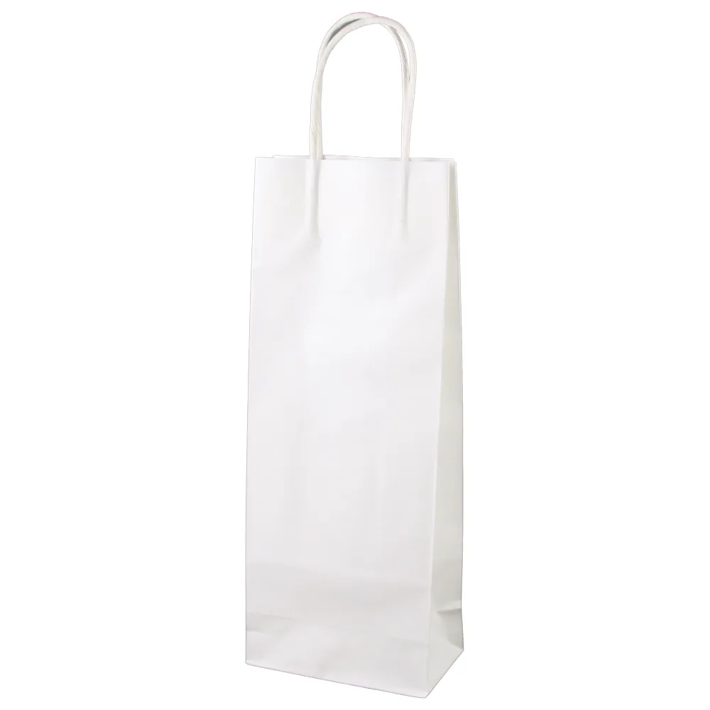 Punga cadou alb pentru bauturi 14 x 36 cm Punga cadou alb pentru bauturi 14 x 36 cm